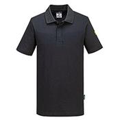 Portwest Anti-Static ESD Short Sleeve Polo Shirt - Black - Size XXXL image