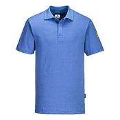 Portwest Anti-Static ESD Short Sleeve Polo Shirt - Hamilton Blue - Size 4XL