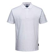 Portwest Anti-Static ESD Short Sleeve Polo Shirt - White - Size 4XL image