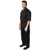 Chefs Works Montreal Cool Vent Unisex Short Sleeve Chefs Jacket Black S image