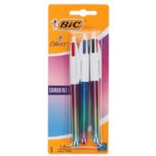 Bic 4 Colour Ballpoint Pens - Gradient Design, Card of 3 image