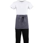 Whites Short Bistro Apron Charcoal