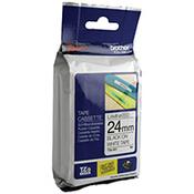 Brother P-Touch Labelling Tape - 24mm, Black on White, Durable TZE251 image
