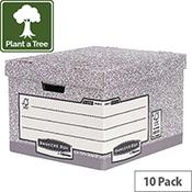Fellowes Heavy Duty Bankers Box Large Size W380 x D430 x H287mm Pack of 10 001812 image