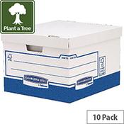 Fellowes Basics Large Heavy Duty Storage Box W380 x D430 x H287 mm Pack of 10 BB72106 image