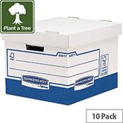 Fellowes Basics Standard Heavy Duty Storage Box W333 x D380 x H285 mm Pack of 10 BB72105 image