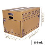 Bankers Box SmoothMove Standard Moving Box WxHxD 350 x 350 x 550mm Pack of 10 Ref 6207301 image