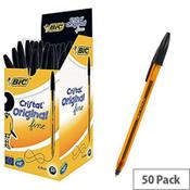 Bic Cristal Pen Fine Black Pack of 50 872731 image