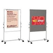 Bi-Office Duo Easel 1200x790mm Grey Felt EA4724075 image