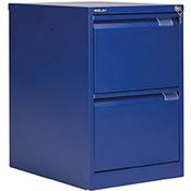 Bisley BS2E Filing Cabinet Flush Front 2D Lock Blue BS2E/BLUE image