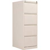 Bisley BS4E Filing Cabinet Flush Front 4D Lock Chalk BS4E/CHK image