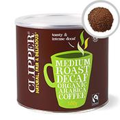 Clipper Fairtrade Organic Decaffeinated Instant Coffee Tin 500g Pack of 1 A06746