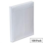 Plus Fabric Gusset C4 Envelopes White Peel and Seal 120gsm Pack of 100 image