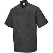 Portwest C733 Cumbria Chefs Jacket Black Medium image
