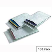 Tyvek B4A 330x250x38mm Peel and Seal White Gusset Envelopes Pack of 100 image