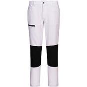 Portwest CD886 WX2 Eco Active Stretch Work Trousers White Size 30 Regular Fit image