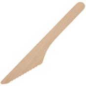 Fiesta Compostable Disposable Wooden Knives (Pack of 100) image