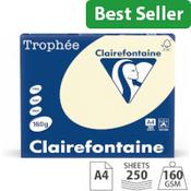 Trophee Ivory A4 Card 160gsm – Pack of 250 Sheets (1101C) image