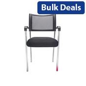 Jupiter Mesh Armchair Black/Chrome image