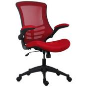 Marlos Mesh Back Office Chair With Folding Arms Red image