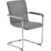 Pavia Visitor Chair Grey Pu image