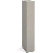 Bisley 1 Door Steel locker Grey W305xD457xH1802mm 5 Year Warranty image