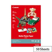 Canon A4 Matte Photo Paper 170gsm (Pack of 50)