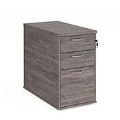 Desk High 3 Drawer Pedestal - Grey Oak - 800mm