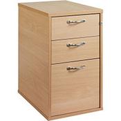 Desk High 3 Drawer Pedestal - Beech - 800mm