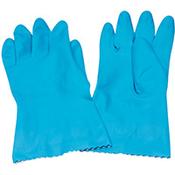 Rubber Gloves Medium Blue Pack of 12 803191 image