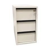Nova 3 Drawer Slimline Mobile Pedestal Pearl Grey W298xD600xH560 image