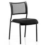 Brunswick Boardroom &amp; Visitor Chair Black Fabric Black Frame image