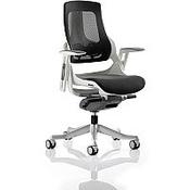 Zure Executive Office Chair Charcoal Mesh With Height Adjustable Pivot Arms image