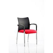 Academy Boardroom &amp; Visitor Chair With Arms Cherry Red image