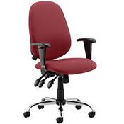 Lisbon High Back Task Operator Office Chair Chilli Red image