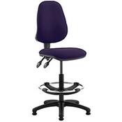 Eclipse II Lever Task Operator Office Chair Purple With Draughtsman Kit image