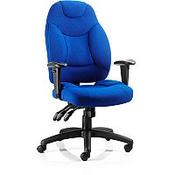 Galaxy Task Operator Office Chair Blue Fabric With Arms image