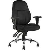 Storm Task Operator Office Chair Black Fabric With Arms image