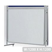 Double Sided Magnetic  Whiteboard 1200 x 1200mm Franken Eco Partition System Module 