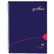 Graffico Twin Wire Hard Cover A4 Notebook 160 Pages