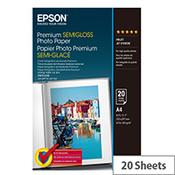 Epson A4 Semi-Glossy Premium Photo Paper 251gsm (Pack of 20) image