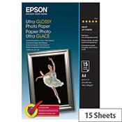 Epson A4 Ultra Glossy Photo Paper A4 (Pack of 15) image
