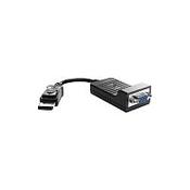 HP DisplayPort/VGA Video Cable for Video Device Notebook 1 x DisplayPort Male Digital Audio/Video 1 x HD-15 Female VGA Black F7W97AA image