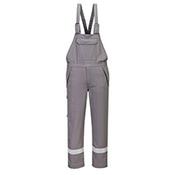Portwest Bizflame Work+ FR Bib and Brace - Grey - Size L image