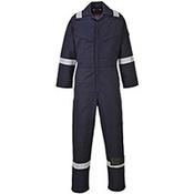 Portwest FR50 FR &amp; Antistatic Coverall Navy Medium (Regular Fit) image
