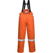 Portwest FR58 FR Winter Bib &amp; Brace Overall Orange Medium image
