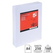 A4 White Card Multifunctional - Pack of 250 Sheets - 160gsm 5 Star image