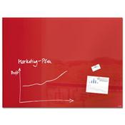 Sigel Magnetic Glass Whiteboard Artverum 120x90cm - Red - Safety Glass - TUEV Approved image