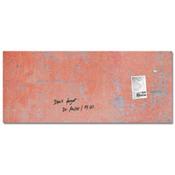Sigel Magnetic Glass Board Artverum 130x55cm - Coral Red - Wall Design Safety Glass - TUEV Approved