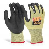Beeswift Glovezilla Nitrile Palm Coated Work Gloves, Yellow, Size L (Pair) - Industrial Safety, Superior Grip